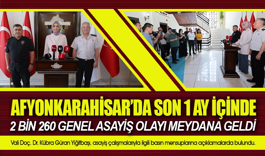 2 bin 260 genel asayiş olayı meydana geldi